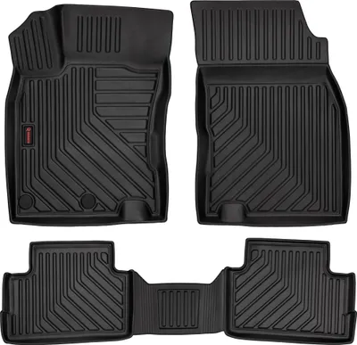 Produktbild von 3D Gummi Fussmatten Auto - Automatten Set - Allwetter Fußmatte Gummi - Antirutsch & Wasserfest Autoteppiche - passend für Nissan Qashqai I (2007-2014)