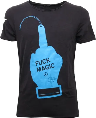 Produktbild von C3288 MY T-SHIRT schwarz/blau vintage used effect t-shirts