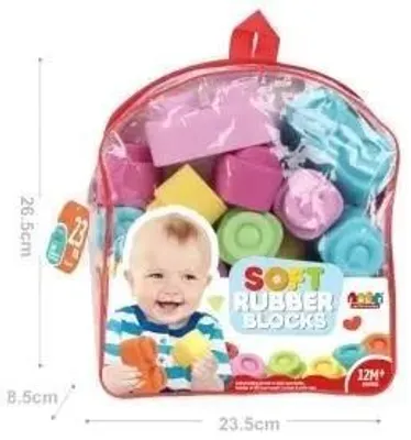 Image de Blocs souples dans un sac à dos 23pcs