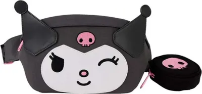 Produktbild von Torba na ramię Kuromi od Loungefly - Licencjonowana torebka Polyurethan26x8x18 cm