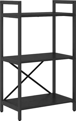 Obrázok produktu pre vidaXL Regál na knihy čierny dubový vzhľad 56 x 34 x 96 cm materiál na báze dreva