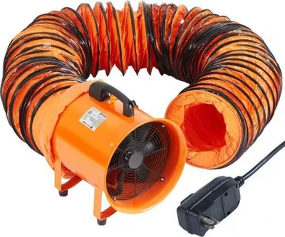 Obrázok produktu pre Axiálny ventilátor 900 W s 5 m hadicou pre dielňu, IP44