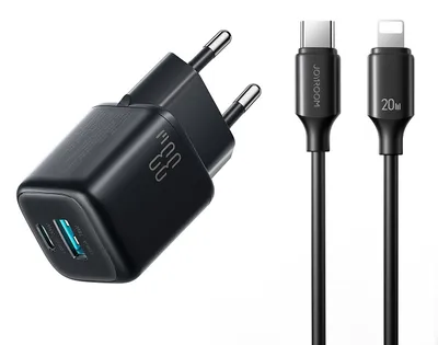Immagine prodotto di Joyroom JR-TG7 Caricatore da muro USB-A/USB-C da 33 W con porta USB-C da 30 W