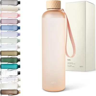 Produktbild von Auslaufsichere Trinkflasche 1L - Ideal für Sport, Outdoor & Schule - Spülmaschinenfest