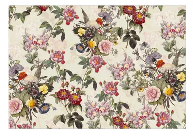 Produktbild von Vlies Fototapete Blumen 350x256 cm Tapeten Wandtapete XXL Natur Wiese Botanik bunt b-B-0625-a-a