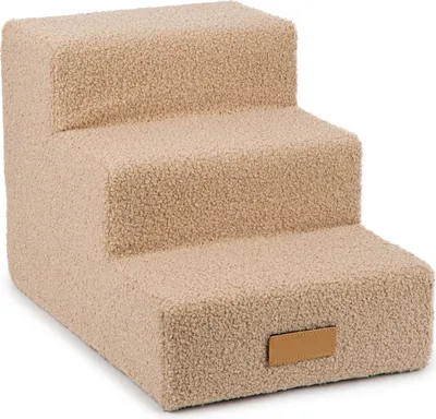 Produktbild von Dogeste Hundetreppe 3 Stufen, Haustiertreppe 32 cm, rutschfest, waschbarer Bezug