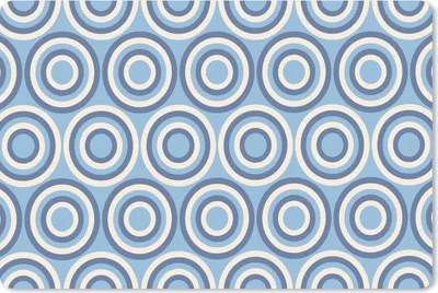 Produktbild von MuchoWow® Schreibtischunterlage Kreis - Blau - Muster 60x40 cm - XXL Mauspad - Großes Mauspad