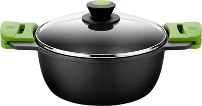 Productafbeelding van Famanu braadpan, 24 cm - Gietijzer, met antiaanbaklaag, geschikt voor alle soorten fornuizen