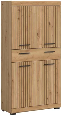Produktbild von Midischrank >Scout< in Artisan Eiche Nachbildung - 74x141x31cm (BxHxT)