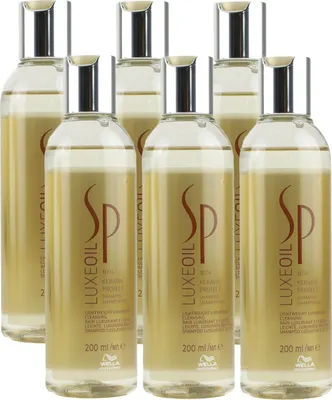 Produktbild von Wella SP Luxe Oil Keratin Protect 6 x 200 ml Shampoo Öl Shampoo Set