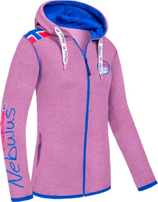 Zdjęcie produktu dla Nebulus bluza TURIOL damska, kurtka, praktyczna kurtka z kapturem, P6537 - damska, fioletowo-kobaltowy, S/36