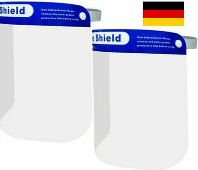 Produktbild von 10 Stück Visier Schutzbrille Gesichtsschutz mit Brillengestell Brille sehr leicht ideal für Senioren