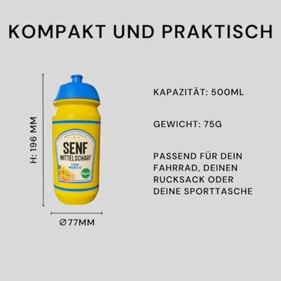 BPA-freie Trinkflasche 500ml - Ideal für Sport, Fitness und Outdoor-Aktivitäten