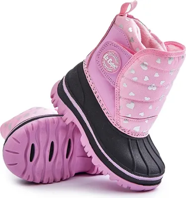 Immagine prodotto di Stivali da neve per bambini con chiusura a velcro Rosa Lee Cooper LCJ-24-44-2863K 27