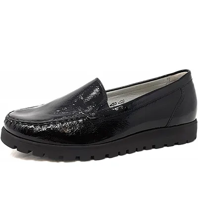 Produktbild von Waldläufer Hegli Slipper Schwarz Größe 7.5, Farbe: talpei black
