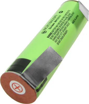 Produktbild von Ersatzakku für Bosch IXO/ISIO mit mehr Kapazität Panasonic Akku 18650 Zelle mit U-Lötfahne 2900mAh