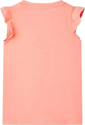 Produktbild von vidaXL Kinder-T-Shirt Neonkoralle 116