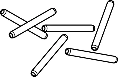 Produktbild von Verbindungsstifte HAWA-Frontslide 60/A und 60/matic, Set a 6 Stück