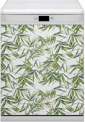 Produktbild von Geschirrspüle Magnet für Spülmaschine Magnetmatte Küche Magnete  Dekorative 60x70 cm  - Exotische Blätter