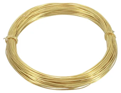 Messingdraht 15 m, 0,8 mm, flexibel, für Schmuck & Basteln