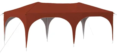 Image de Tente de fête pop-up 575 x 288 x 245 cm Terre cuite