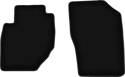 Image de Wielganizator Tapis avant de sol velours sur-mesure pour Hyundai Terracan (2001-2006, SUV) noir, jeu 2 pièces, fixations