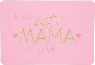 Produktbild von Depesche Klappkarten Kunterbunt : Du bist die beste Mama der Welt! Klappkarten Kunterbunt Sortierung: Du bist die beste Mama der Welt!