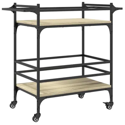 Obrázok produktu pre Kuchynský vozík dub sonoma 82x40x78,5 cm kompozitné drevo