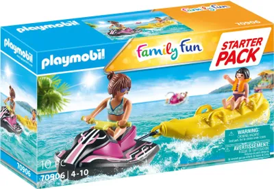 Produktbild von PLAYMOBIL Family Fun 70906 Starter Pack Wasserscooter mit Bananenboot