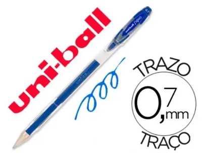 Zdjęcie produktu dla Uni-Ball Signo UM-120, Długopis żelowy, Niebieski, Niebieski, Przezroczysty, Plastik, Okrągły, Plastik