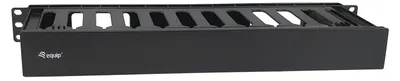 Immagine prodotto di Pannello di gestione dei cavi per montaggio a rack da 19" Equip, nero
