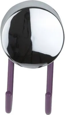 Produktbild von Galzone Handtuchhaken rund chrom/lila