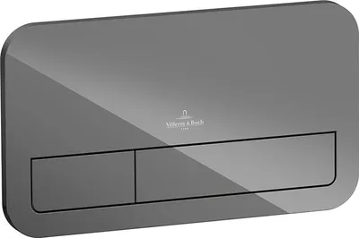 Produktbild von Villeroy & Boch ViConnect WC-Betätigungsplatte, 2-Mengen-Spülung, 269x161x13mm, 922400RE
