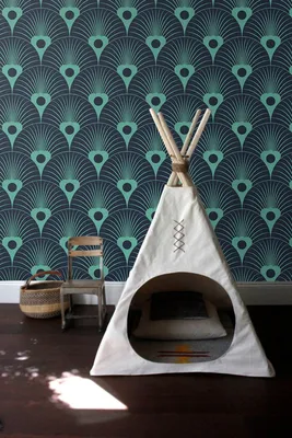 Produktbild von Coloray Fototapete 290x290 cm An Einer Wand Latex Latextapete - Neon Deco Floral Overlaying