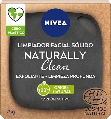 Image de Nivea Naturally Clean Exfoliant pour le visage au charbon actif 75g