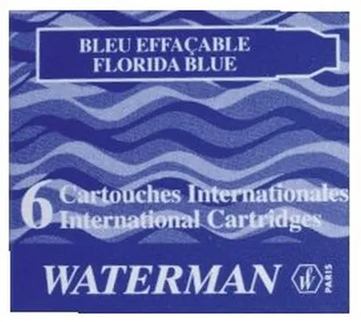 Obrázok produktu pre WATERMAN Tintenpatrone Inter. Serenity Blue 6 Stück