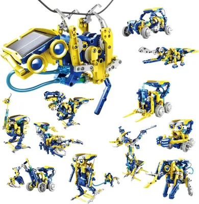 Produktbild von POWERplus Monkey 12-in-1 Solar-Pneumatik-Spielzeugset