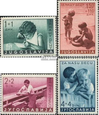 Produktbild von Briefmarken Jugoslawien 1939 Mi 375-378 (kompl.Ausg.) postfrisch Kinderhilfe
