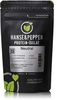 Produktbild von 500 g (ca. 16 Portionen) / Neutral Veganes Proteinpulver - Hoher Proteingehalt
