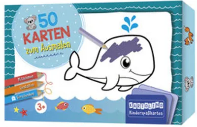 Image de 50 cartes à colorier - Animaux