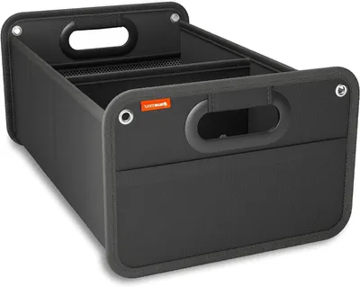 Zdjęcie produktu dla Organizer do bagażnika - pojemnik do samochodu - utrzymanie porządku w samochodzie - składana konstrukcja - długość 51 cm - kolor czarny