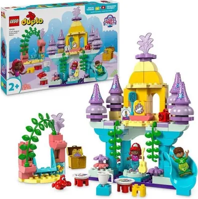 Produktbild von LEGO DUPLO Disney 10435 Arielles magischer Unterwasserpalast, Die kleine Meerjungfrau Puppe, Bauspielzeug für Mädchen und Jungen ab 2 Jahren