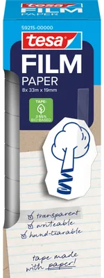 Produktbild von Tesa film Papier Klebeband 33m 19mm 8 Rollen Turm
