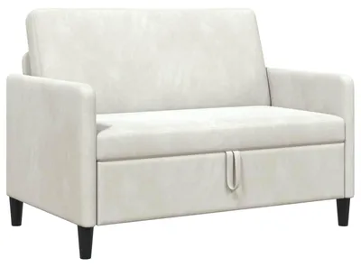 Produktbild von vidaXL Sofa mit Stauraum Creme 122 x 78 x 87 cm Polyester