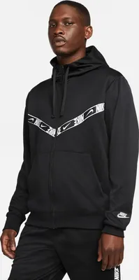 Produktbild von Nike M Nsw Repeat Pk Fz Hoodie Black/Black/White Xxl