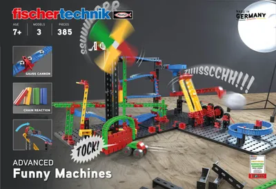 Produktbild von Fischertechnik Advanced Bausatz Funny Machines Kettenreaktion 360 Bauteile ab 7 Jahren