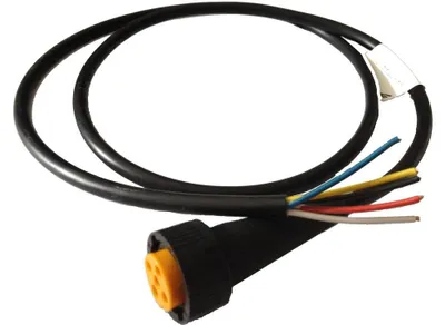 Produktbild von 1 x Aspöck - open End - Kabel 1m - 5 polig - Bajonett Anschluss - Gelb