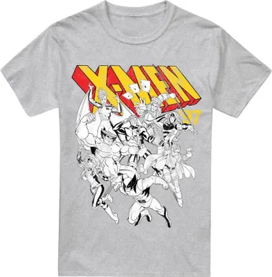 Image de Marvel - T-shirt "X-Men" pour homme TV4111 (S) (Sport Heide)