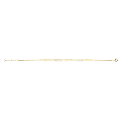 Produktbild von Klassisches 9 Karat (375) Gold Damen - Armband - 18cm*3mm; TRS27626