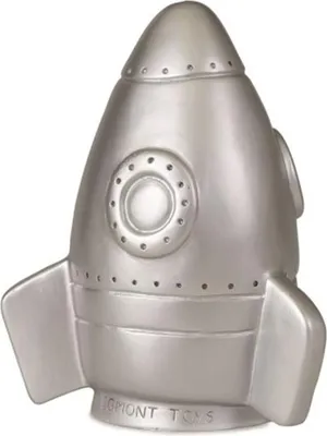 Produktbild von Egmont Toys Heico Lampe Rakete silber 34x19x14 cm